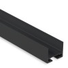 PL10 LED AUFBAU-Profil/Kabel-Universalkanal für PL-Serie pulverbeschichtet schwarz RAL 9005 200 cm