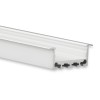 PN5 LED EINBAU-Profil 200 cm, flach/Flügel, LED Stripes max. 24 mm